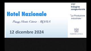 172ma indagine congiunturale - La Produzione industriale