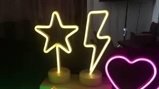 LED fashion cute neon table lamp