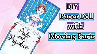 HOW TO MAKE PAPER DOLL Set /  Playing with handmade paper doll / paper doll with gift box