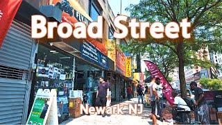 Broad Street in Newark NJ | 4K Walking Tour