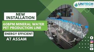 Smart Water 60 BPM Mineral Water Plant | Automatic Mineral Water Plant | Unitech Water Solution