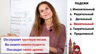 Урок 3. Винительный падеж (4) || Прилагательные. Падежи