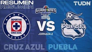 Resumen y goles | Cruz Azul vs Puebla | Torneo Guard1anes 2021 BBVA MX J2 | TUDN