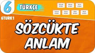 Sözcükte Anlam  6TURK1 #2025