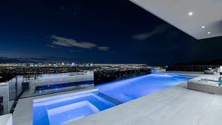 Listing for $6 Million, Dramatic One-Story Modern Home with full sweeping strip view in Henderson NV