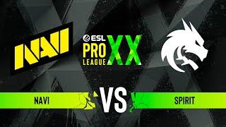 NAVI vs. Spirit - ESL Pro League Season 20 - Quarter-final