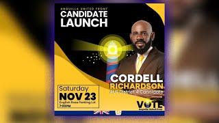 ANGUILLA UNITED FRONTDistrict 4 CANDIDATE LAUNCH | Cordell Richardson