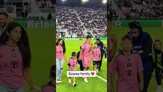 Luis Suarez introduced to Miami with his family ️