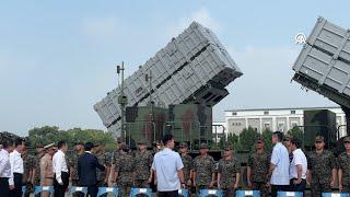 Taiwan leader Lai Ching-te visits troops