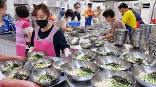 2시간만에 국수 2000인분?! 평균경력 10년 이상! 웬만한 국수맛집은 찜쪄먹는 K교회 국수달인들의 대량 국수 만들기/noodles/Korean food/street food