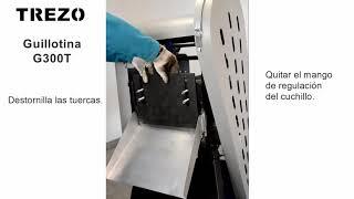 TREZO G300T - Guillotina para cortar el cartón papel varios tipos de hojas.