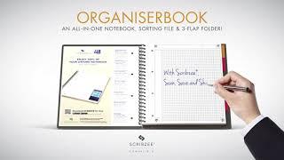 Oxford International Organiserbook - An all-in-one notebook, sorting file & 3-flap folder!