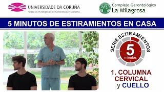 5 minutos de estiramientos en casa: Columna Cervical