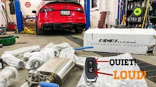 ECS TUNING LOUDEST VALVED EXHAUST FOR MY AUDI S4 B8.5!