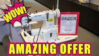 New Tech Industrial Free Arm Sewing Machine