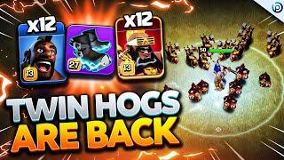 ELECTRO BOOTS CHARGE makes TWIN HOGS Attack OP AGAIN | Clash of Clans TH17 Attack Strategy