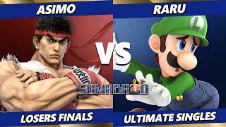 Sumabato 52 LOSERS FINALS - Raru (Luigi) Vs. Asimo (Ryu) Smash Ultimate - SSBU