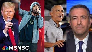 Harris deploys Obama, Eminem as Trump shows fear amid record-breaking early voting