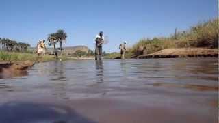 Fish sampling in Tektak river, Assaba, Mauritania