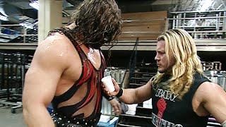 Chris Jericho spills coffee on Kane