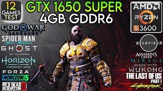 GTX 1650 Super + Ryzen 5 3600 & 32GB Ram - Test In 12 Games !