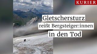 Schwerer Gletschersturz in den Dolomiten