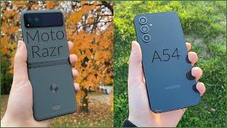 Samsung Galaxy A54 VS Moto Razr 2023!