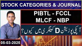 A & A+ CATEGORY STOCKS | PIBTL - FCCL - MLCF - NBP | Mustafa Asghar | #psx #trading