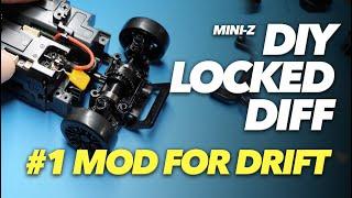 MINI Z - DIY LOCKED REAR DIFF - BEST FREE MOD!