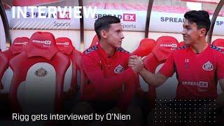 'Walking out at the SoL is a dream come true' | SAFC's Chris Rigg gets interviewed by Luke O'Nien!