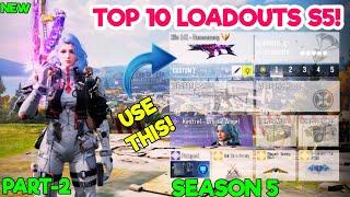 TOP 10 LOADOUTS in "SEASON 5" of Cod Mobile | codm br best gunsmith | codm br best guns | codm br