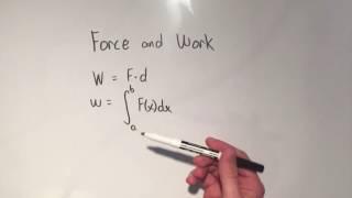 Force and Work (Integrals)