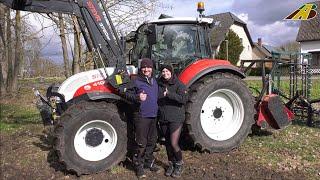 Forst mulchen & Wiesen striegeln - junges Lohnunternehmen Land- & Forstwirtschaft Traktor Steyr 4105