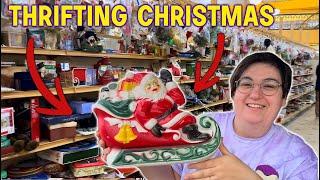 Yes, You Can STILL Find This At The Thrift!  Vintage Christmas Decor Thrifting Is HERE!