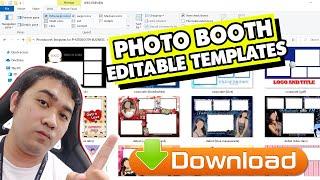 FREE TEMPLATES FOR YOUR PHOTO BOOTH BUSINESS, EDITABLE USING PHOTOSHOP #photoshop #photobooth