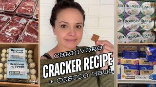 Carnivore CRACKER Recipe + Costco grocery haul vlog