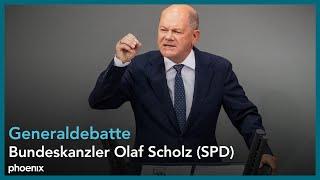 Generaldebatte: Rede von Bundeskanzler Olaf Scholz (SPD) im Deutschen Bundestag am 11.09.24