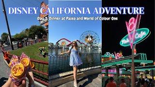 Day 2 | Exploring Disney California Adventure, Dinner At Paseo & World of Colour One | August 2024