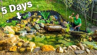 DIY Budget Ecosystem Pond - Solo Build in 5 Days by Hand