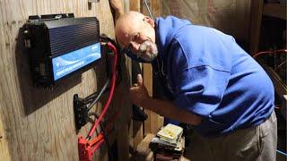 Building an off grid power wall in the Alaska cabin