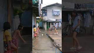 WALKING STRONG SUPER HEAVY RAIN at Narrow Alley in CENTRAL Philippines [4K]  #metromanilawalk