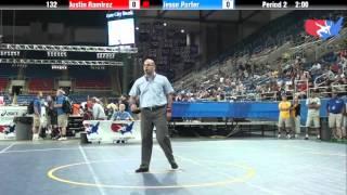 Fargo 2012 132 Round 1: Justin Ramirez (Florida) vs. Jesse Porter (New York)