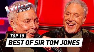 BEST moments of coach Sir TOM JONES on The Voice