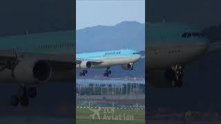 Korean Air | A330-323 | HL7710 | 인천공항 착륙 #shorts  #인천공항 #planes #aviation #planespotting