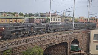 Part Two : A Revisit to John Sethians O scale Layout! Running Some More Awesome O Scale Trains!