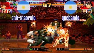 FT5 @kof97: snk-xiaorulo (AR) vs quebando (AR) [King of Fighters 97 Fightcade] Aug 24