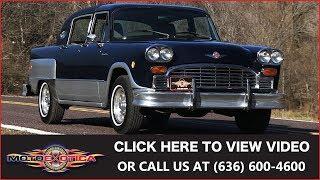 1982 Checker Luxury || SOLD