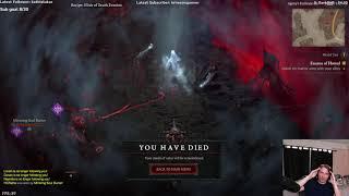 Diablo 4: Hardcore lvl 43 Rogue RIP, Hell Hits Hard