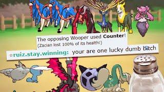 the most TOXIC LEGENDARY SPAMMER on pokemon showdown...FUNNY POKEMON SHOWDOWN SALT