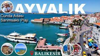 Ayvalık Vlog! 2 Günde Ayvalık'ı Gezdik! Cunda Adası, Sarımsaklı Plajı. Balıkesir 2024